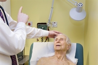 The "follow my finger" test is part of a brief eye movement exam to help diagnose stroke