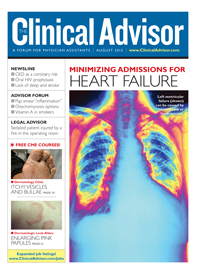 August 2012 Issue of Clinical Advisor