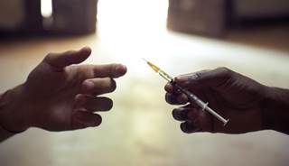 The use of oxymorphone and syringe sharing was linked to a HIV outbreak. The use of oxymorphone and syringe sharing was linked to a HIV outbreak.