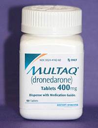 Multaq treats heart rhythm disorder Multaq treats heart rhythm disorder