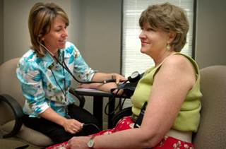 Patient having her blood pressure taken. Photo credit: James Gathany/CDC Patient having her blood pressure taken. Photo credit: James Gathany/CDC