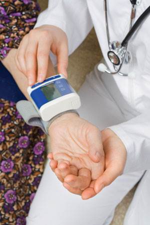 Patients sit alone in a quiet room while BP is measured. Patients sit alone in a quiet room while BP is measured.