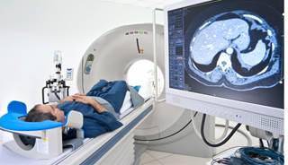 A patient gets an MRI scan A patient gets an MRI scan