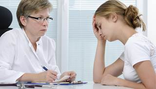 A teenage patient talks to her clinician about sexually transmitted infections A teenage patient talks to her clinician about sexually transmitted infections