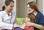 Offering a 'hand sandwich'
to ticklish patients Offering a 'hand sandwich'
to ticklish patients