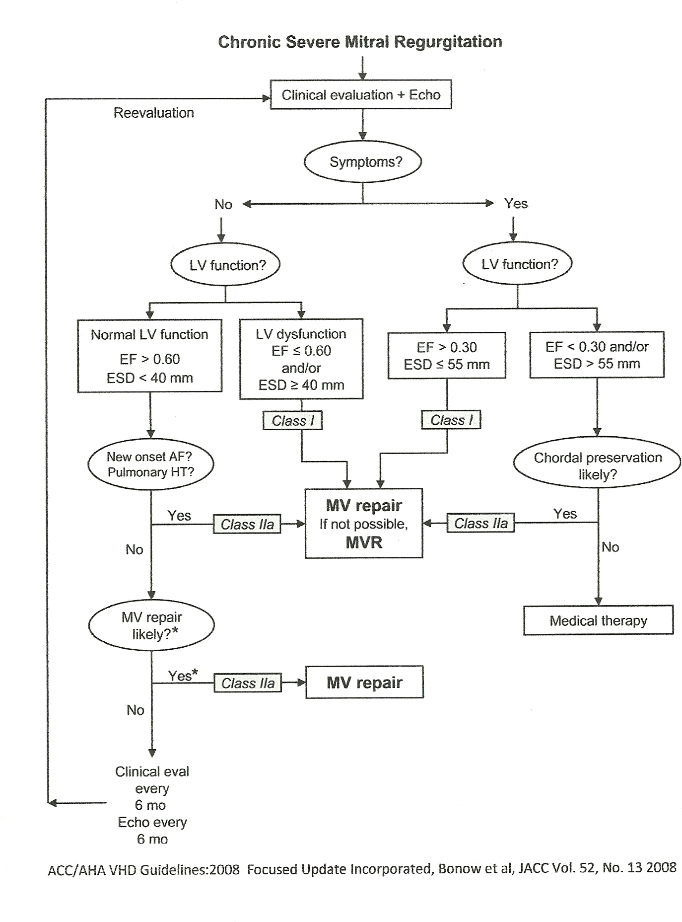 Acute mitral regurgitation treatment